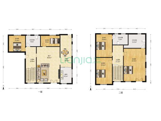 三宏别墅 5室2厅3卫 290平方