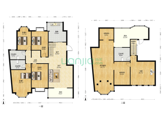 阳光欧尚 6室2厅3卫 236平方
