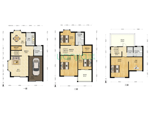 西郊名邸 5室2厅4卫 202平方