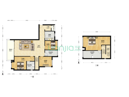 保利天珺 4室1厅3卫 143平方
