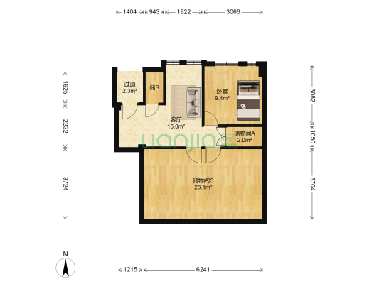 建海小区 1室1厅0卫 75平方