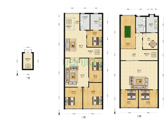 毓秀路 6室4厅2卫 470平方