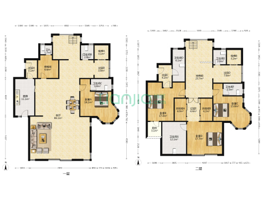仁恒怡庭 4室1厅7卫 344平方