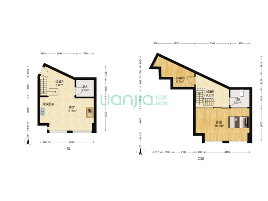 华宇时代星空 1室1厅2卫 40平方