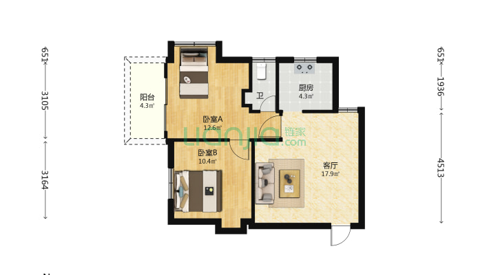 连辉社区二手房实景图