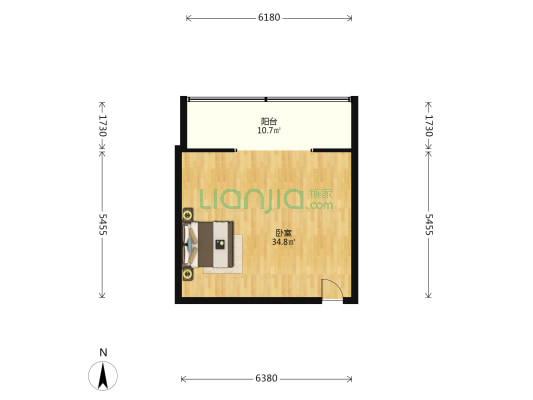 国山中心 1室0厅0卫 80平方