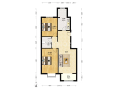 此房是单位房 质量过硬 南北通透 户型方正 没有浪费-涿州幸福嘉园户型图