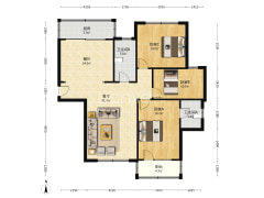 满五年，南北通透，采光充足，地理位置好-涿州温馨小区户型图