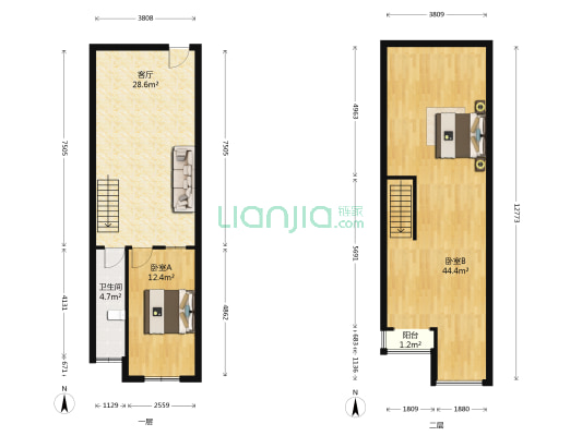 渭塘之星 2室1厅1卫 57平方