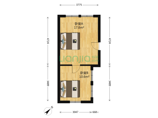 聚英大楼 2室0厅0卫 34平方