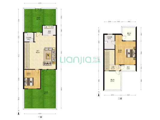 天境昆嵛中国院子 2室1厅2卫 128平方