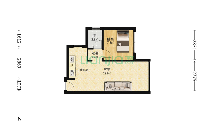 双和社区48号院二手房实景图