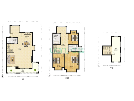 天元世家 3室1厅3卫 189平方