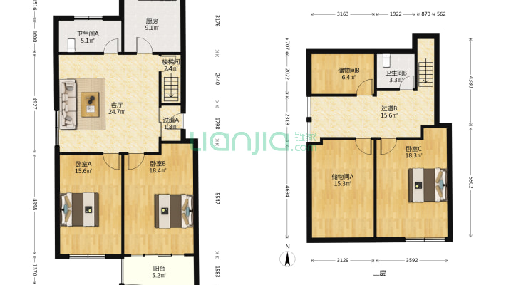 聚富苑二手房实景图