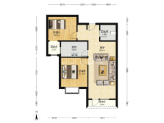 花园小区封闭管理，房子户型方正采光充足，居住舒适-涿州香邑溪谷户型图