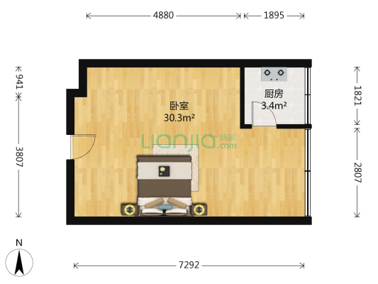 蓝光T5 1室0厅0卫 47平方
