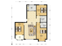 范阳路旁 精装修大三居 花园小区 环境优美 出行方便-涿州金品时代户型图