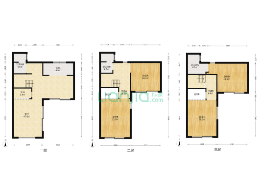 远洋芙蓉墅 4室1厅3卫 164平方
