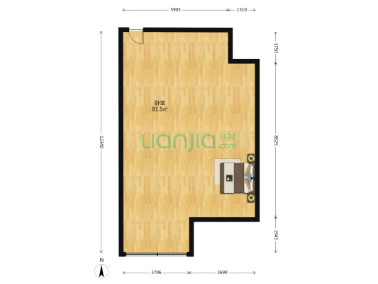 东鸣轩 1室0厅0卫 97平方