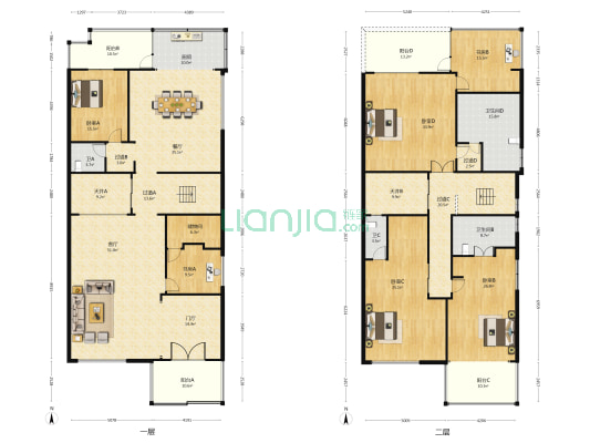 海晟慧谷 6室2厅4卫 338平方