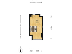 现用办公，楼层和采光皆是上等，视野开阔-重庆龙湖新壹街户型图