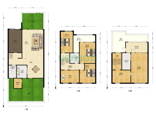 金帝名园西区 5室1厅3卫 309平方