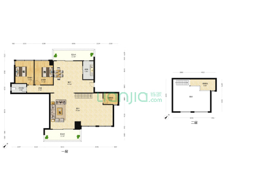 保利大国璟 2室2厅1卫 189平方