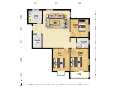 房本满二 简装 好楼层 全天采光-涿州鸿盛凯旋门户型图