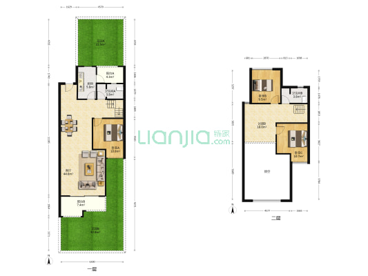 融睿香墅里 3室1厅2卫 140平方