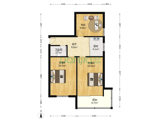 中市桥上塘街小区 3室1厅1卫 72平方
