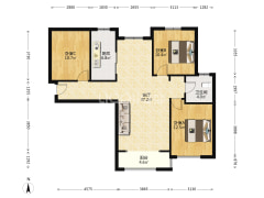 房子精装修，保养的很好，南北通透采光好-涿州香邑溪谷上园户型图