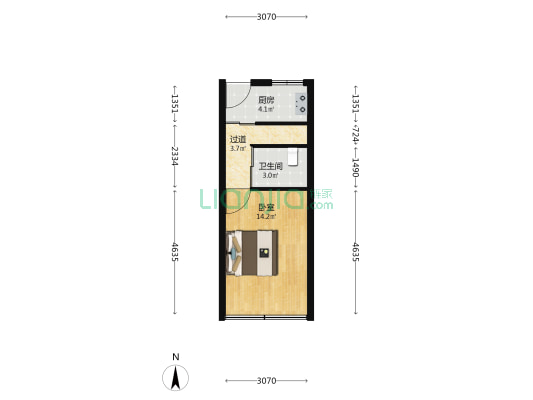 九山路59号 1室0厅1卫 31平方