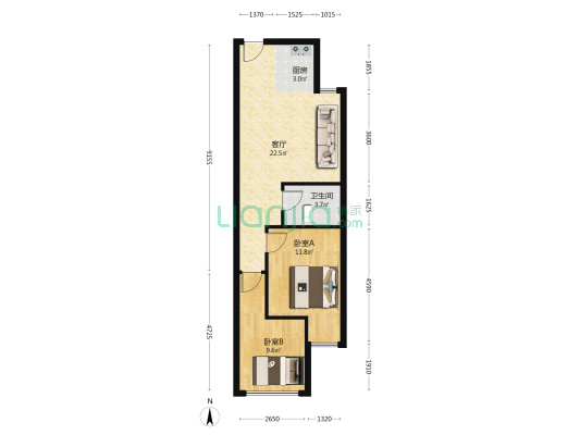 开发区成熟商圈，5层商场吃喝玩购物一站式服务-户型图