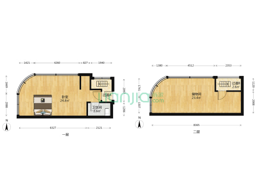 融和名座 1室0厅1卫 41平方