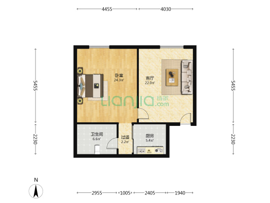大安东街66号 1室1厅1卫 94平方