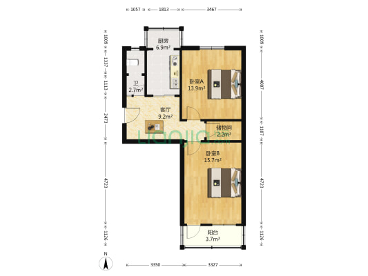 经七路（市中区） 2室1厅1卫 65平方