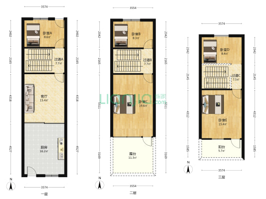 九浸路北 5室1厅0卫 92平方