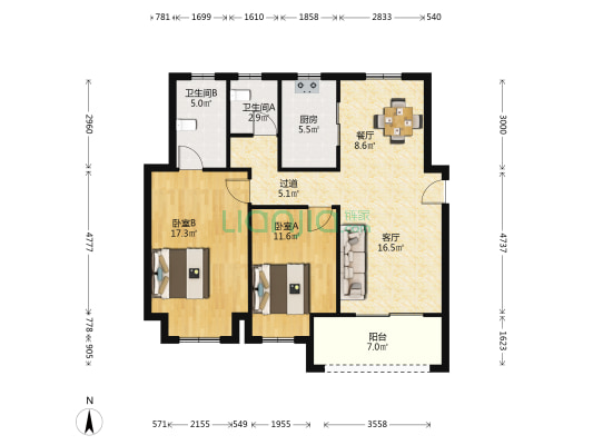 海门沁园 龙信打造高品质小区 您理想中的家园-户型图