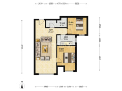 急售三利一期带装修两居，价格美丽-涿州三利中和城一期户型图