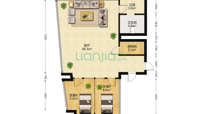达阵广场二手房实景图