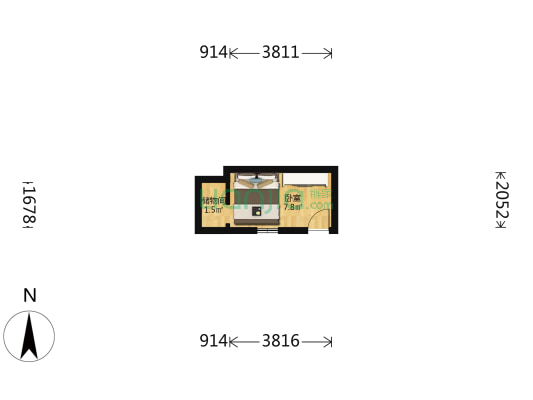 西四北大街 1室0厅0卫 17平方