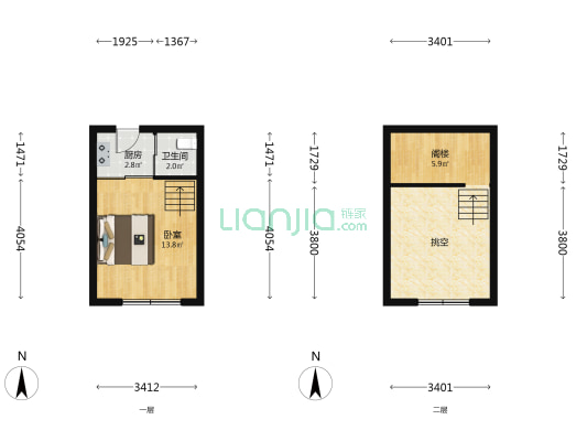 青国青城一期 1室0厅1卫 30平方