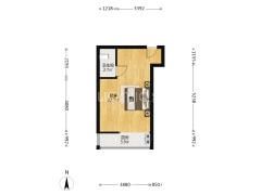 房本满五唯一 全天采光户型方正 70年产权-涿州鸿盛凯旋门户型图
