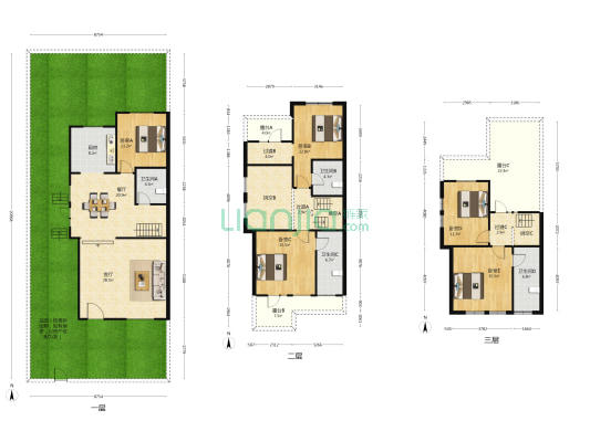 温泉新都孔雀城玺园 5室2厅4卫 188平方