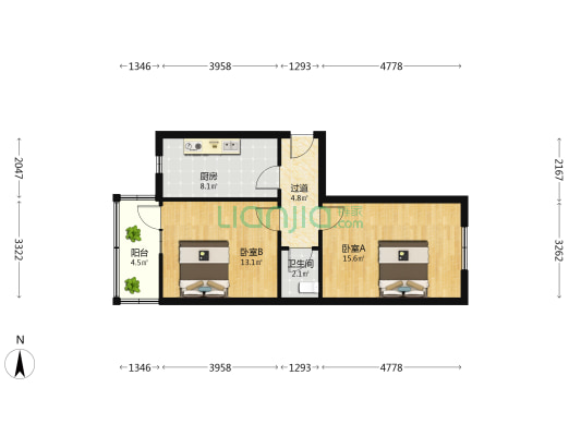 泰山路133号 2室0厅1卫 71平方