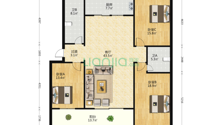 公路局家属院二手房实景图