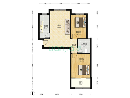兴济佳苑 2室1厅1卫 92平方
