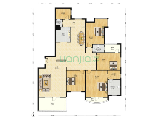 碧桂园凤凰城三号院 5室1厅3卫 325平方