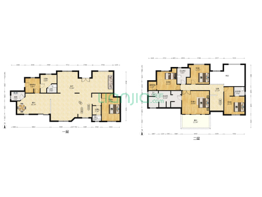 帝豪花园别墅 5室2厅6卫 325平方