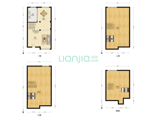 黄山绿苑 3室2厅0卫 255平方